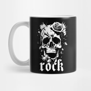 rock skull design Mug